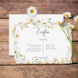 Modern Rustic Daisy Lijst Wedding Reception Informatiekaartje<br><div class="desc">Dit trouwkaartontwerp is voorzien van een lijst rustige daisies. Eenvoudig,  klassiek,  maar uniek. Deze kaart maakt deel uit van de Moderne Rustic Daisy Lijst Wedding Suite,  die is gemaakt door de Pers van de Vakbakkerswinkel.</div>