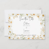 Modern Rustic Daisy Lijst Wedding Save The Date (Voorkant)