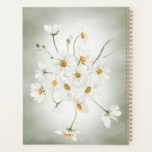 Modern Rustic Daisy Wedding Planner (Achterkant)