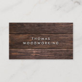 Modern Rustic Dark Wood | VISITEKAARTJES (Voorkant)
