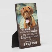 Modern Rustic Dierenherdenking | Foto Aandenken Fotoplaat (Zijkant)