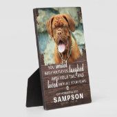Modern Rustic Dierenmonument | Fotoherinnering Fotoplaat (Zijkant)