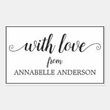 Modern Rustic Elegant Black Lettertype Met Liefde 