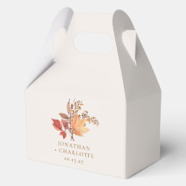 Modern Rustic Fall Boho Flower Wedding  Bedankdoosjes