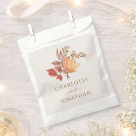 Modern Rustic Fall Boho Flower Wedding  Bedankzakje