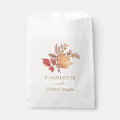 Modern Rustic Fall Boho Flower Wedding  Bedankzakje (Voorkant)