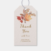 Modern Rustic Fall Boho Flower Wedding  Cadeaulabel (Voorkant)