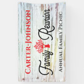 Modern Rustic Family Reunion Spandoek (Verticaal)