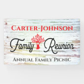 Modern Rustic Family Reunion Spandoek (Horizontaal)