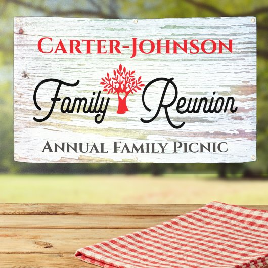 Modern Rustic Family Reunion Spandoek