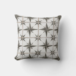 Modern Rustic Farmhouse Moravic Black Star Kussen