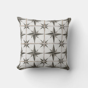 Modern Rustic Farmhouse Moravic Black Star Kussen