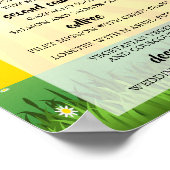 Modern Rustic Feest Wedfest Menu Poster (Hoek)