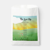 Modern Rustic Festival Wedfest Programme Bedankzakje (Voorkant)