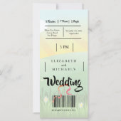 Modern Rustic Festival Wedfest Weddenschap (Achterkant)