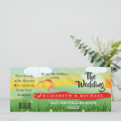 Modern Rustic Festival Wedfest Weddenschap (Staand voorkant)