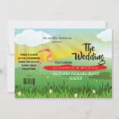 Modern Rustic Festival Wedfest Weddenschap (Voorkant)