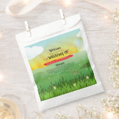 Modern Rustic Festival Wedfest Wedfest Welcome Bedankzakje (Geknipt)