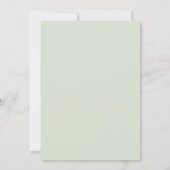 Modern Rustic Greenery Wedding Bedankkaart (Achterkant)