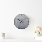 Modern rustic Grey abstract Ronde Klok (Huis)