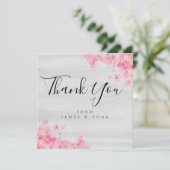 Modern Rustic - Hartelijk dank Bedankkaart (Staand voorkant)