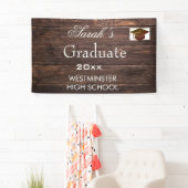 Modern Rustic High School Afstuderen Spandoek (Insitu)