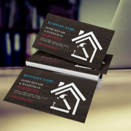 Modern Rustic Home Repair Handyman Visitekaartje