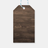 Modern Rustic Hot Cocoa Cozy Baby shower Cadeaulabel (Achterkant)