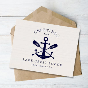 Modern Rustic Lake House Vakantiewoningen Airbnb Briefkaart