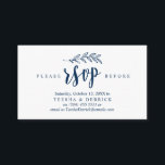 Modern Rustic, marineblauw, bruiloft Party RSVP Informatiekaartje<br><div class="desc">Dit is het Moderne manuscript Rustic,  het Schrift van de Blauwe van de Zeemacht,  de Kaart van de Bijlage van de Bieden RSVP. U kunt de doopvontkleuren veranderen,  en uw trouwdetails in de passende doopvont/het schrijven toevoegen. #TeeshaDerrick</div>