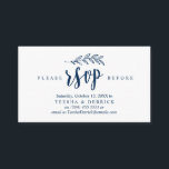 Modern Rustic, marineblauw, bruiloft Party RSVP Informatiekaartje<br><div class="desc">Dit is het Moderne manuscript Rustic,  het Schrift van de Blauwe van de Zeemacht,  de Kaart van de Bijlage van de Bieden RSVP. U kunt de doopvontkleuren veranderen,  en uw trouwdetails in de passende doopvont/het schrijven toevoegen. #TeeshaDerrick</div>