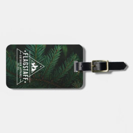 Modern Rustic Masculine Mountain Outdoor Goods Bagagelabel