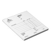 Modern Rustic Masculine Mountain Outdoor Goods Notitieblok (Schuin)