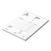 Modern Rustic Masculine Mountain Outdoor Goods Notitieblok (Linkerzijde)