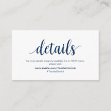 Modern Rustic, Navy Blue, bruiloft Details, RSVP