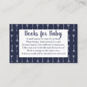 Modern Rustic Navy & White Wolf Boek Verzoek Informatiekaartje (Voorkant)