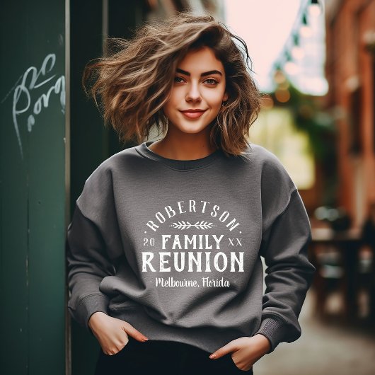 Modern Rustic Personalized Family Reunion T-shirt