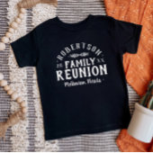 Modern Rustic Personalized Family Reunion T-shirt