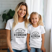 Modern Rustic Personalized Family Reunion T-shirt