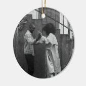 Modern Rustic Plaid Christmas Ornament Personalize (Links)