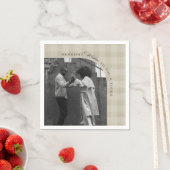 Modern Rustic Plaid Holiday Napkins Personalized Servet (Insitu)