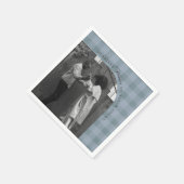 Modern Rustic Plaid Holiday Napkins Personalized Servet (Hoek)