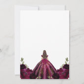 Modern Rustic Quinceanera Invitation Kaart (Achterkant)