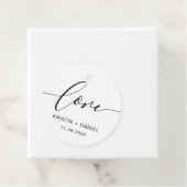 Modern Rustic Script Calligraphy Love Label (In situ)
