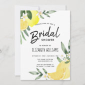 Modern Rustic Summer Lemon Vrijgezellenfeest Kaart (Voorkant)