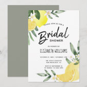 Modern Rustic Summer Lemon Vrijgezellenfeest Kaart (Voorkant / Achterkant)