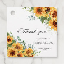 Modern Rustic Sunflower Yellow Wedding