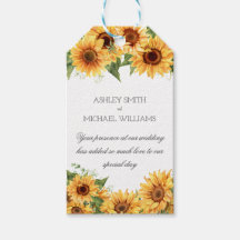 Modern Rustic Sunflower Yellow Wedding