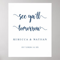 Modern Rustic, Tot ziens allemaal morgen Poster