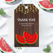 Modern Rustic Watermelon Slices Baby shower Cadeaulabel